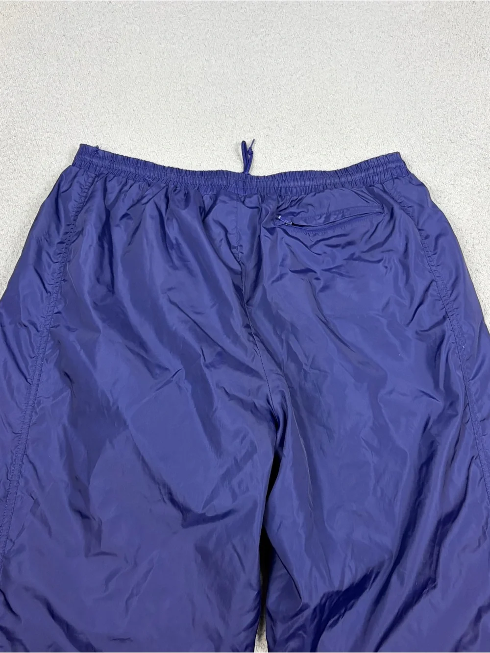 Vintage Y2K Nike Joggers Pants XLT Tall Blue Baggy Sweatpants Ankle Zips